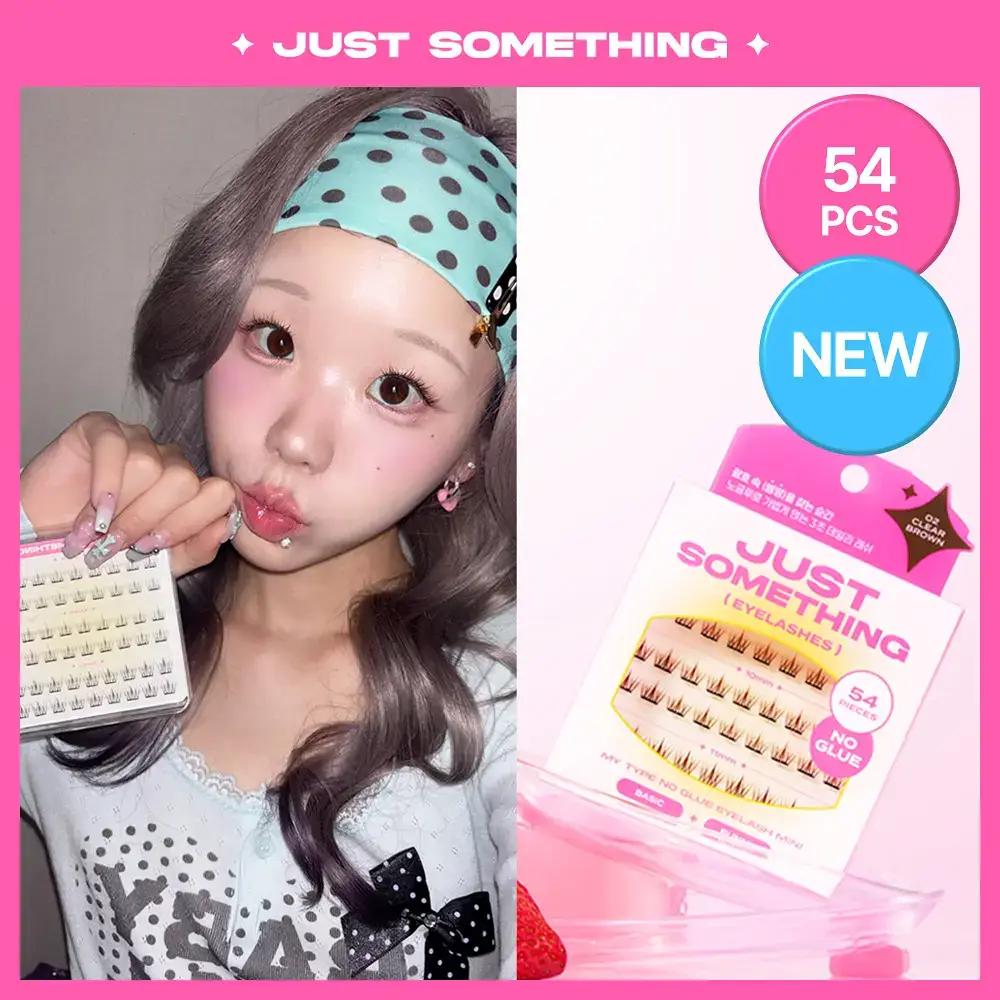 [3초완성/휴대용] 저스트썸띵 마이타입 노글루 속눈썹 버니 54pcs 3종